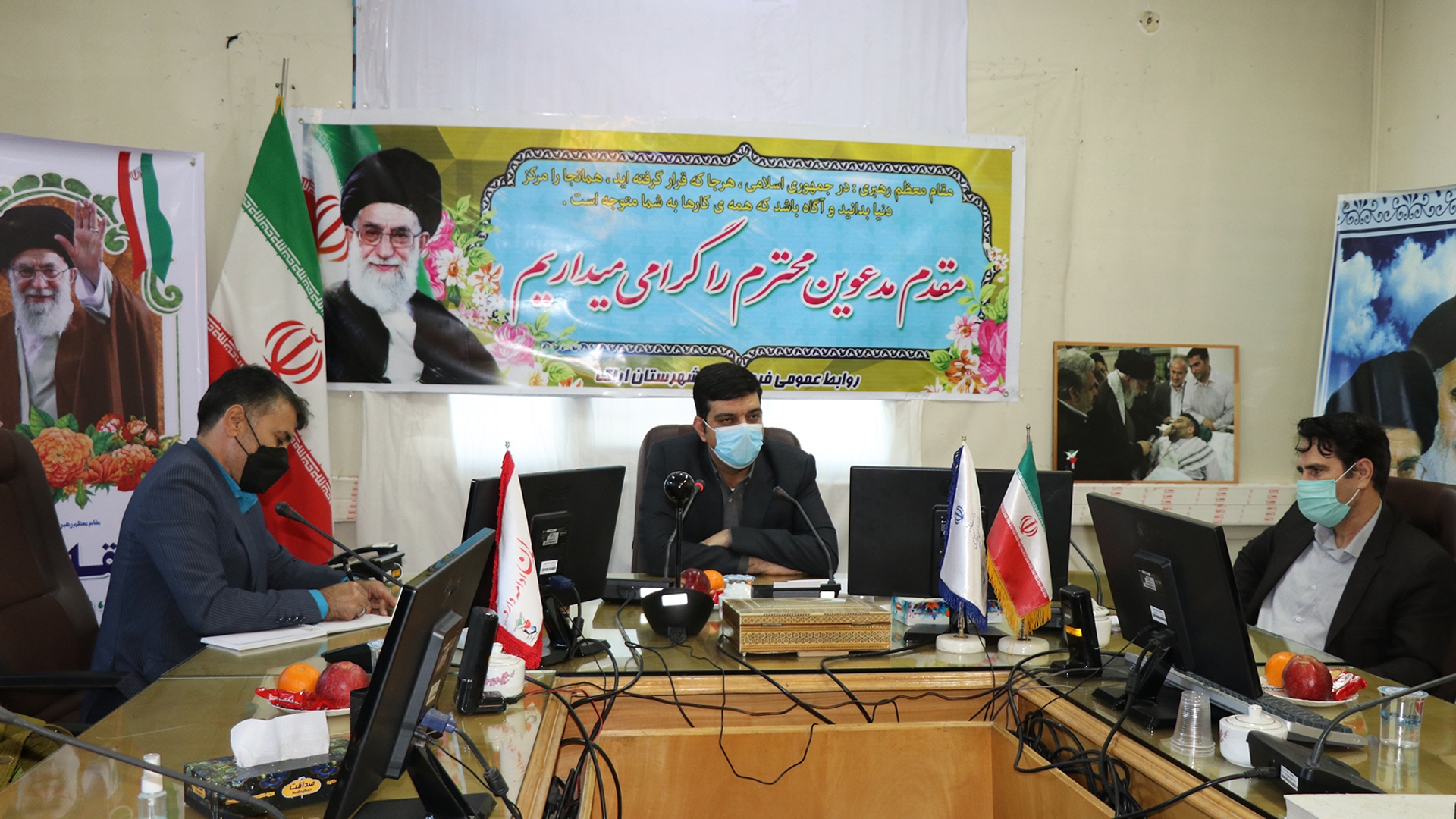 نشست صمیمی مهندس هادی فرماندار شهرستان اراک با  اصحاب رسانه