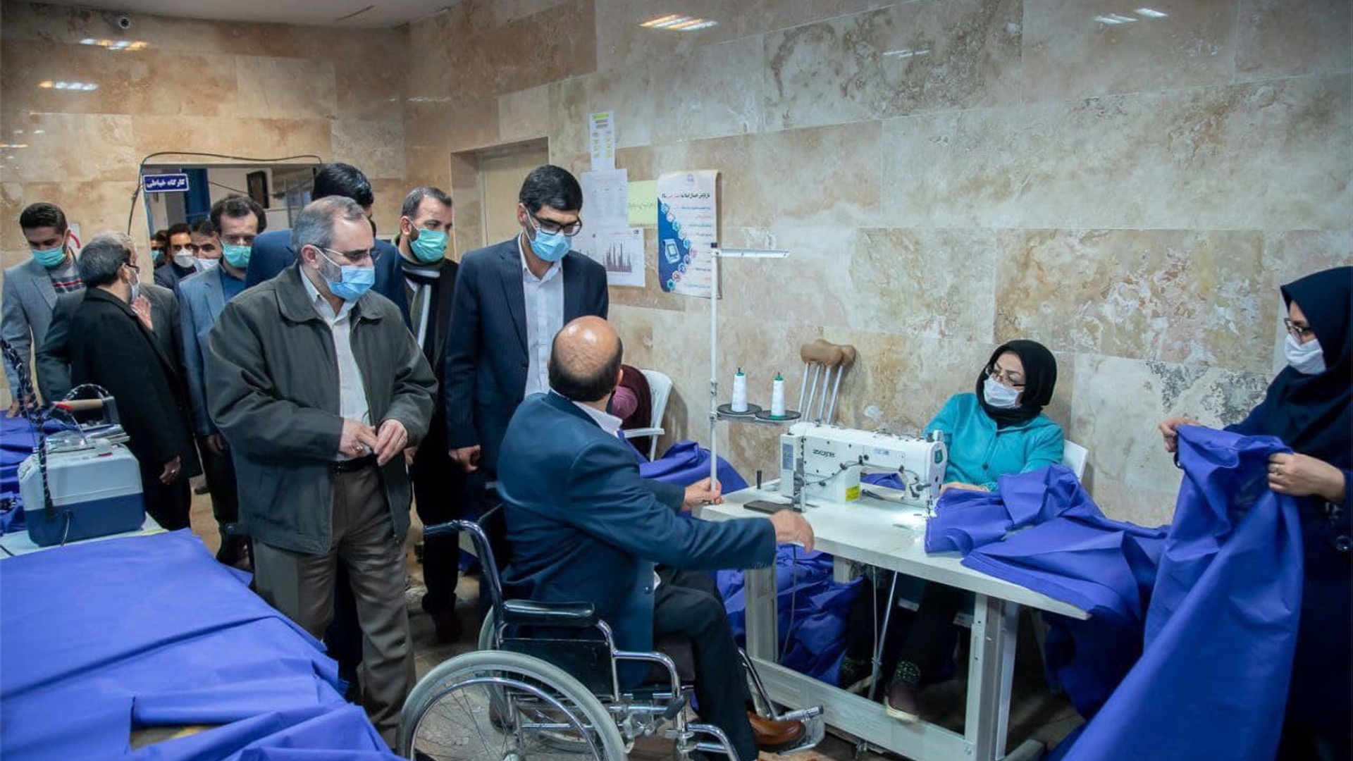 بازدید از کارگاه معلولان جسمی حرکتی