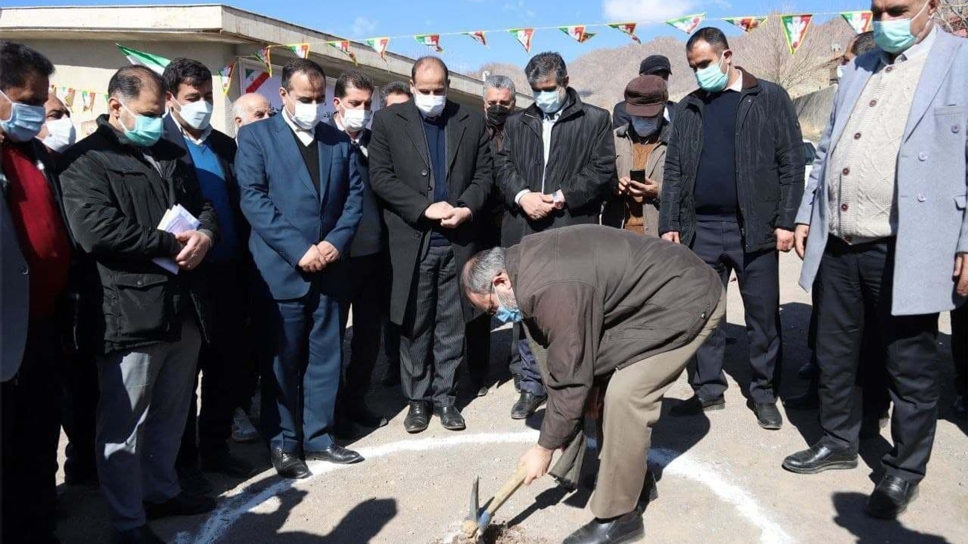 کلنگ زنی پروژه  گازرسانی به روستای فریسمانه شهرستان تفرش