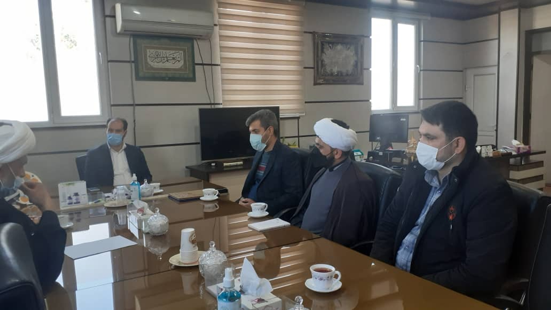 معارفه حجت الاسلام اکبر رجبی به عنوان رئیس اداره اوقاف شهرستان دلیجان