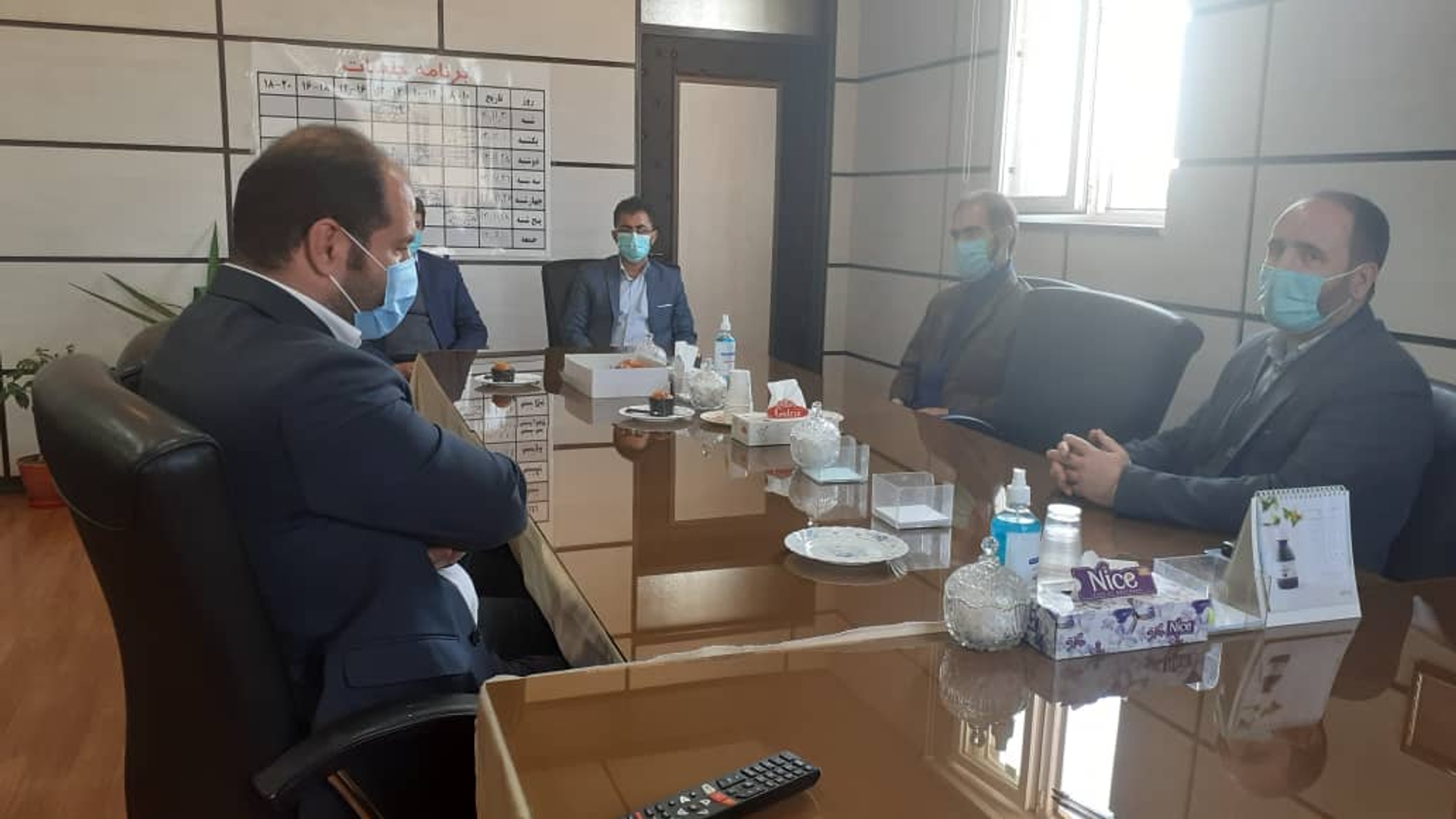 نشست فرماندار با مدیرکل حراست استانداری مرکزی