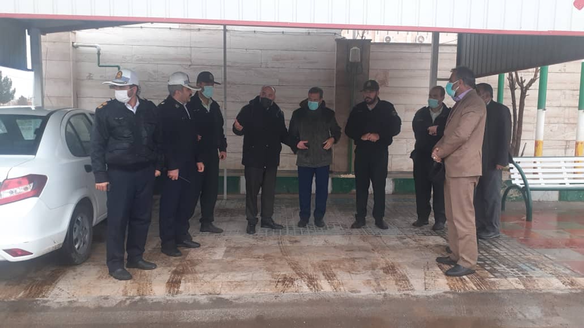 بازدید فرماندار از محل حادثه تانکر حامل سوخت