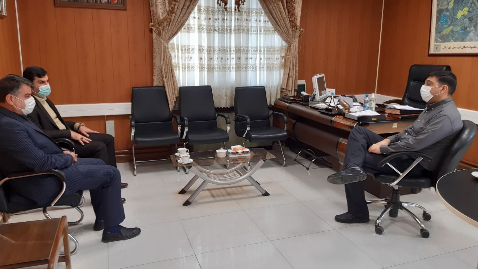 دیدار مدیر کل راهداری و حمل و نقل جاده‌ای  استان با مهندس هادی فرماندار شهرستان اراک