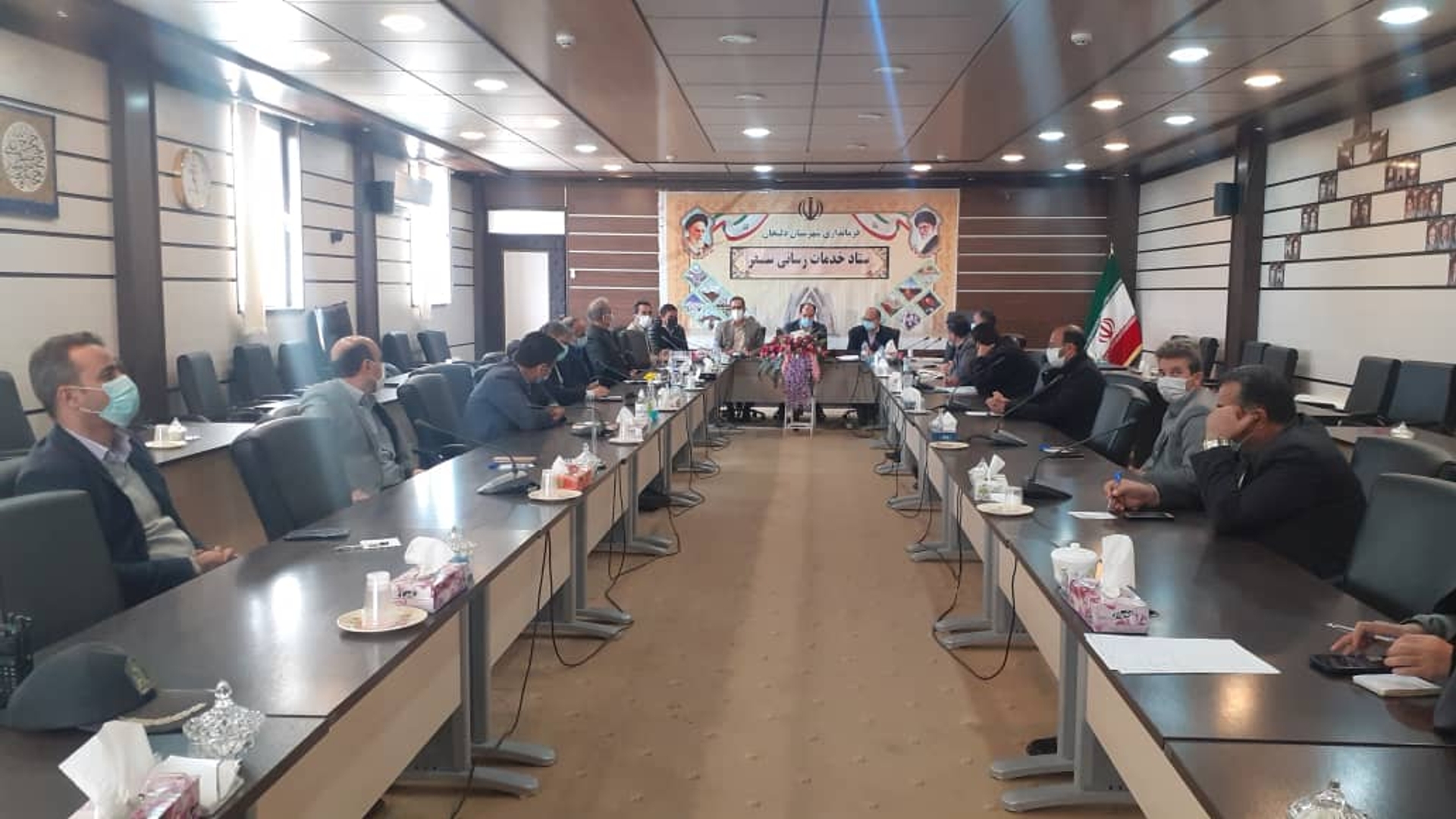 جلسه ستاد خدمات رسانی سفر شهرستان دلیجان