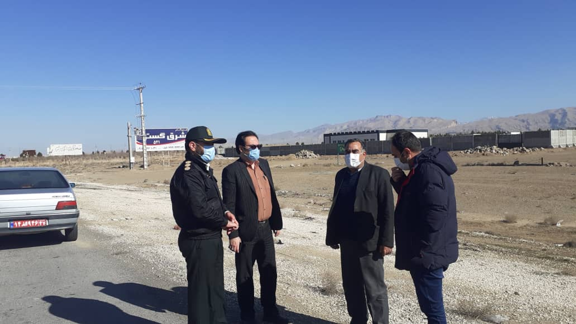 بازدید معاون فرماندار از راه دسترسی ایست بازرسی شهرستان دلیجان