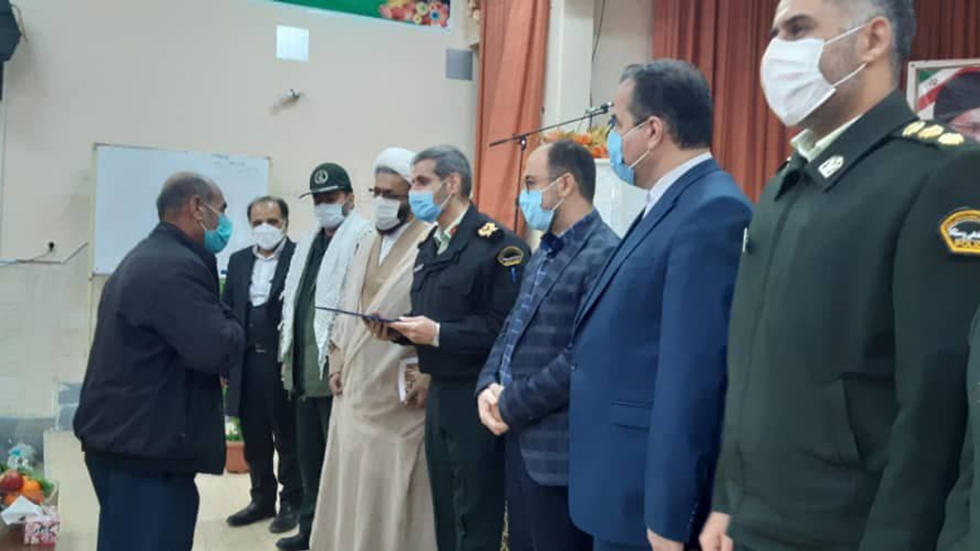 آيين تکريم و معارفه فرمانده منطقه انتظامي شهرستان تفرش