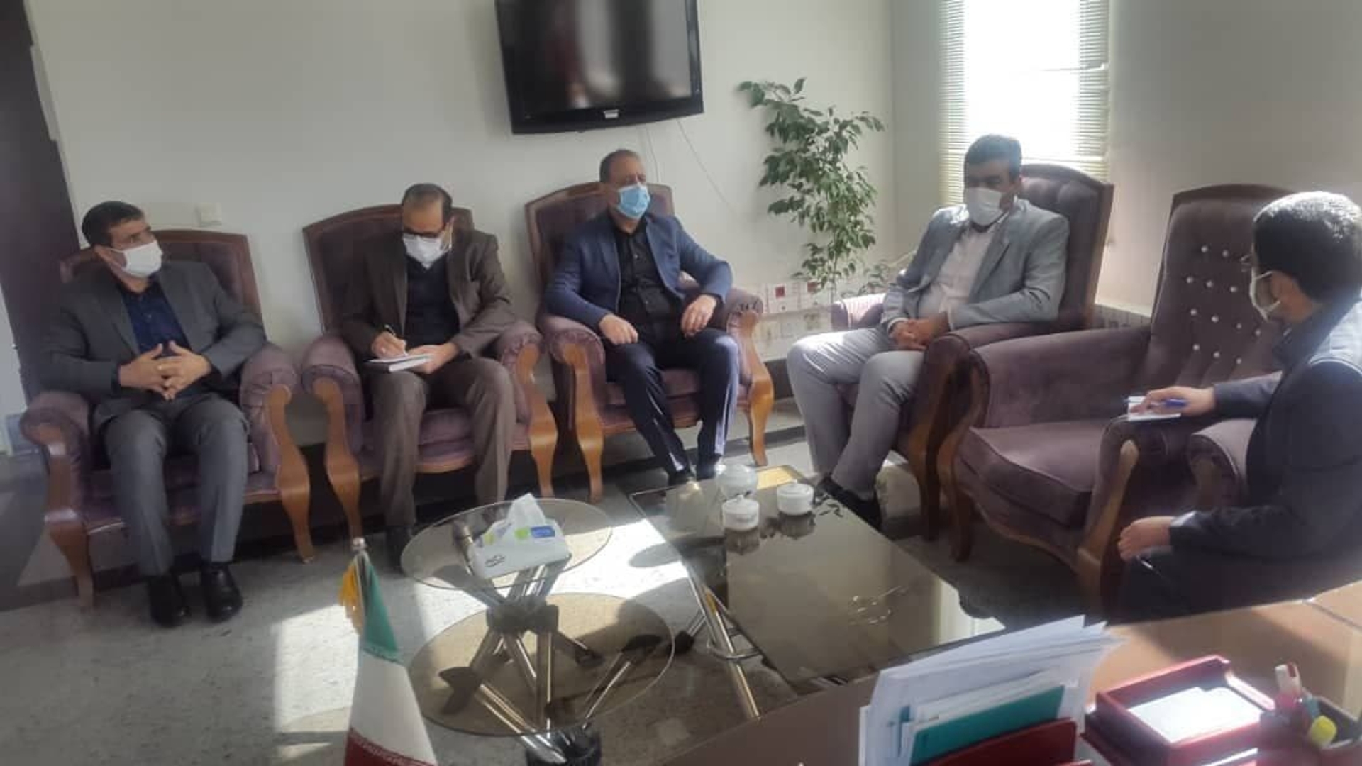 دیدارمدیرکل تامین اجتماعی استان مرکزی با فرماندار