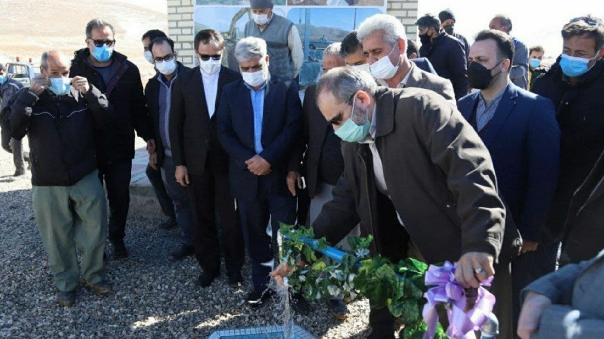 بهره برداری از پروژه آبرسانی روستای چهرقان