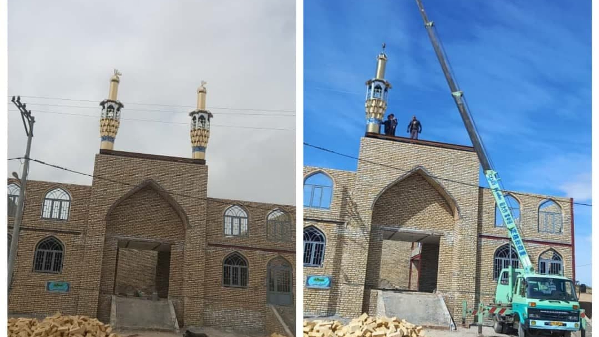 بازدید فرماندار محترم شهرستان از روند ساخت مسجد روستای ذادق آباد