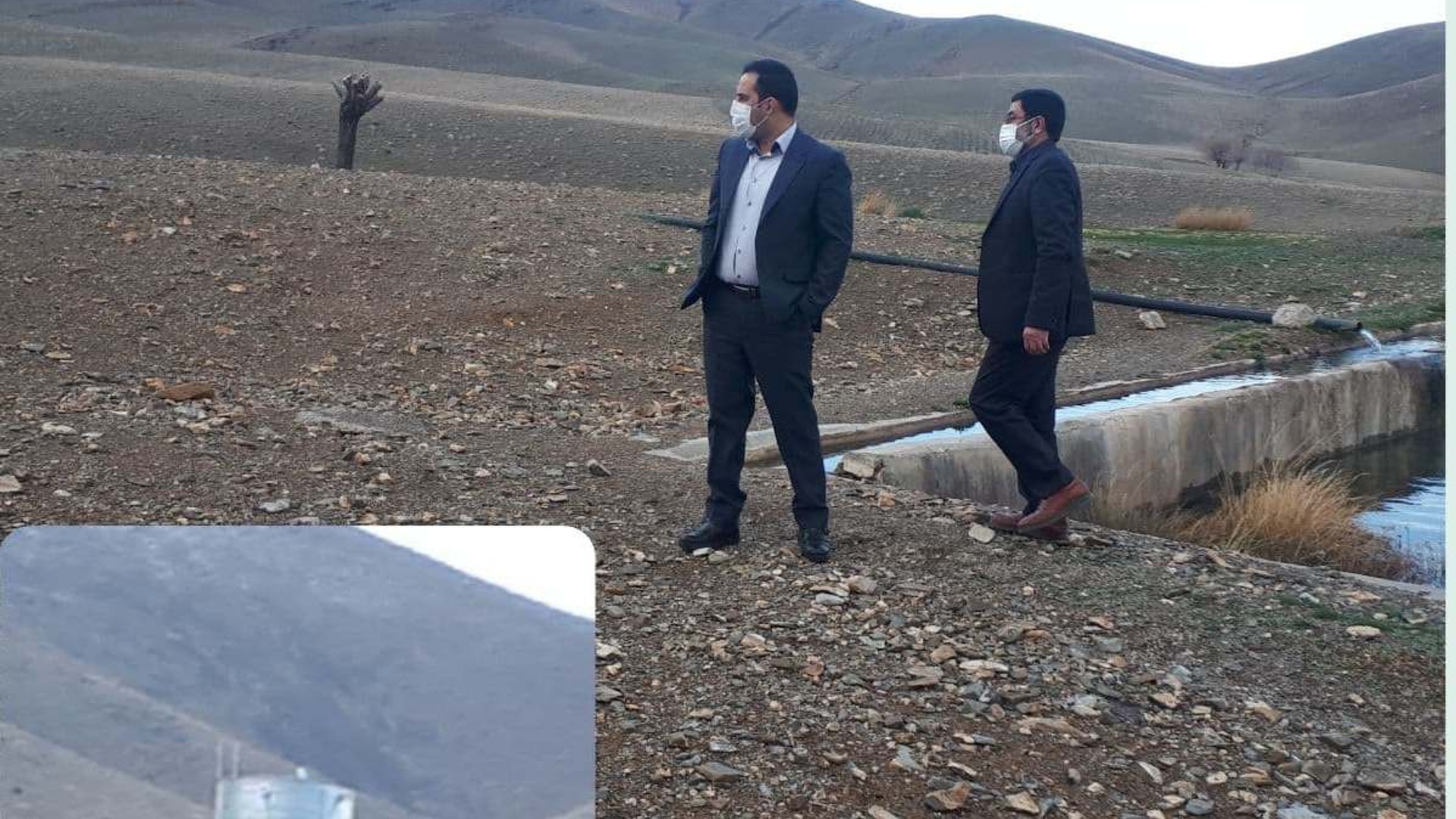 بازدید فرماندار از طرح آبرسانی روستای عباس آباد