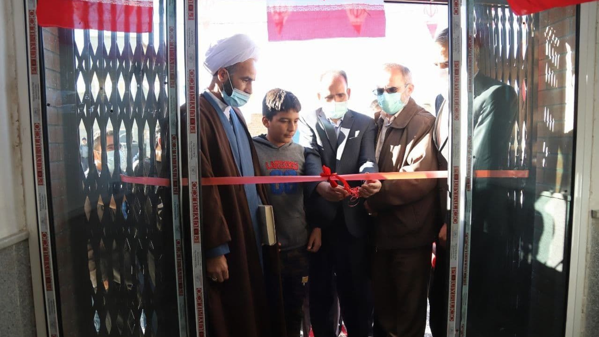 افتتاح مجتمع فرهنگی شهید سلیمانی دهیاری فوران خنداب