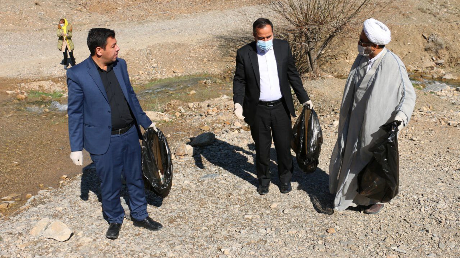 طرح اقدام ملی مسیر سبز و ایران پاک با حضور عبدالرضا حاج علی بیگی فرماندار تفرش