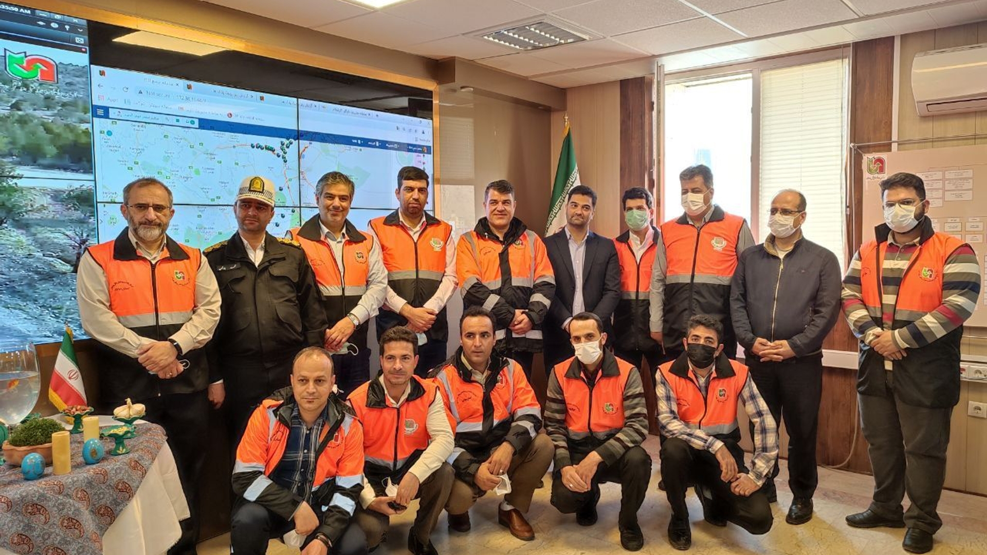 مانیتورینگ مدیریت راه‌های اداره کل و پایش و بررسی ترددهای جاده‌ای و ترافیک ناشی از سفرهای نوروزی