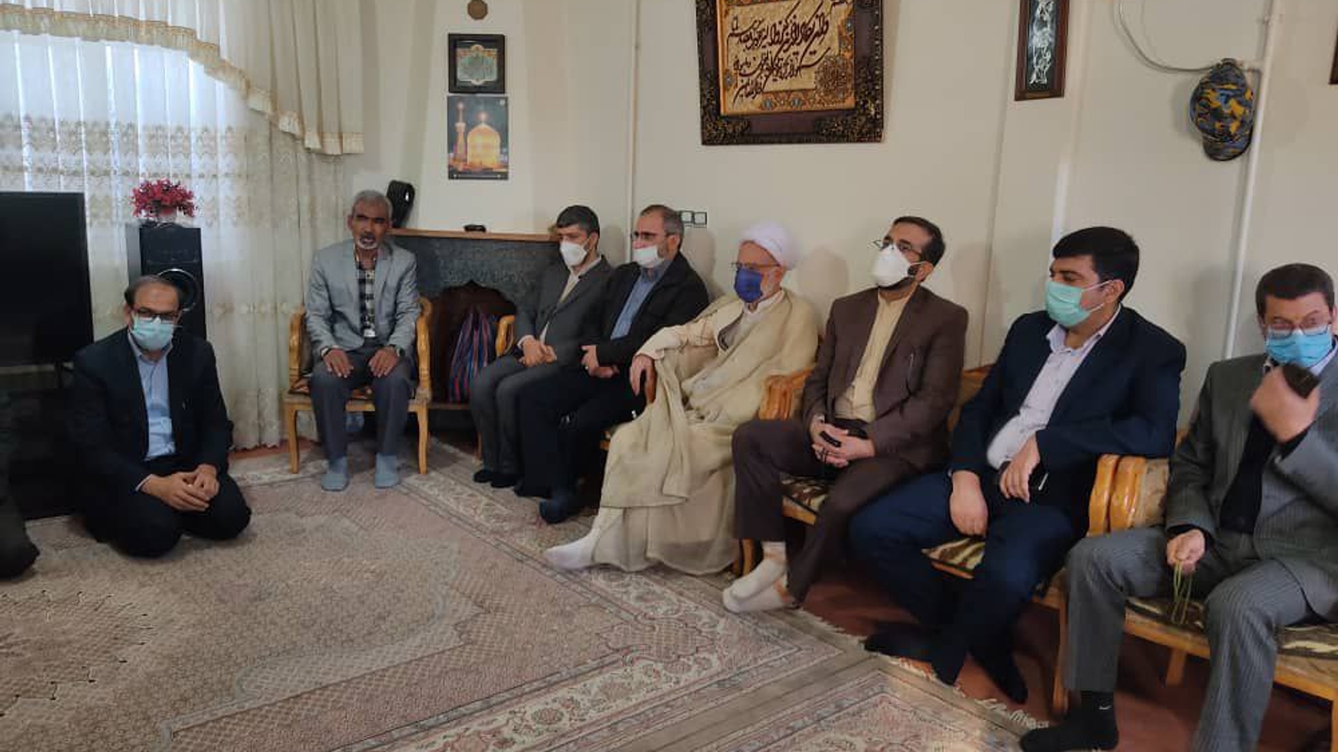 دیدار نوروزی با خانواده شهیدان کاظم‌خاوری، اسدالله قربانی، محمد ابراهیمی و حامد حسینی از شهدای مدافع حرم لشکر فاطمیون