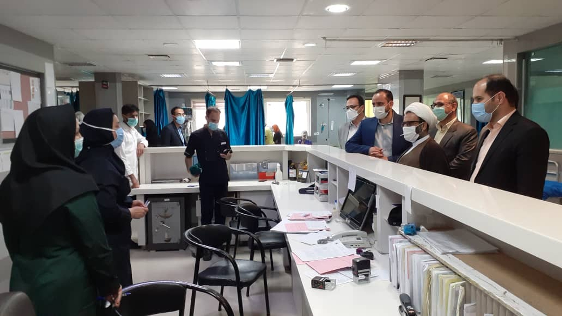 سرکشی نوروزی فرماندار شهرستان دلیجان از بیمارستان امام صادق (ع) دلیجان