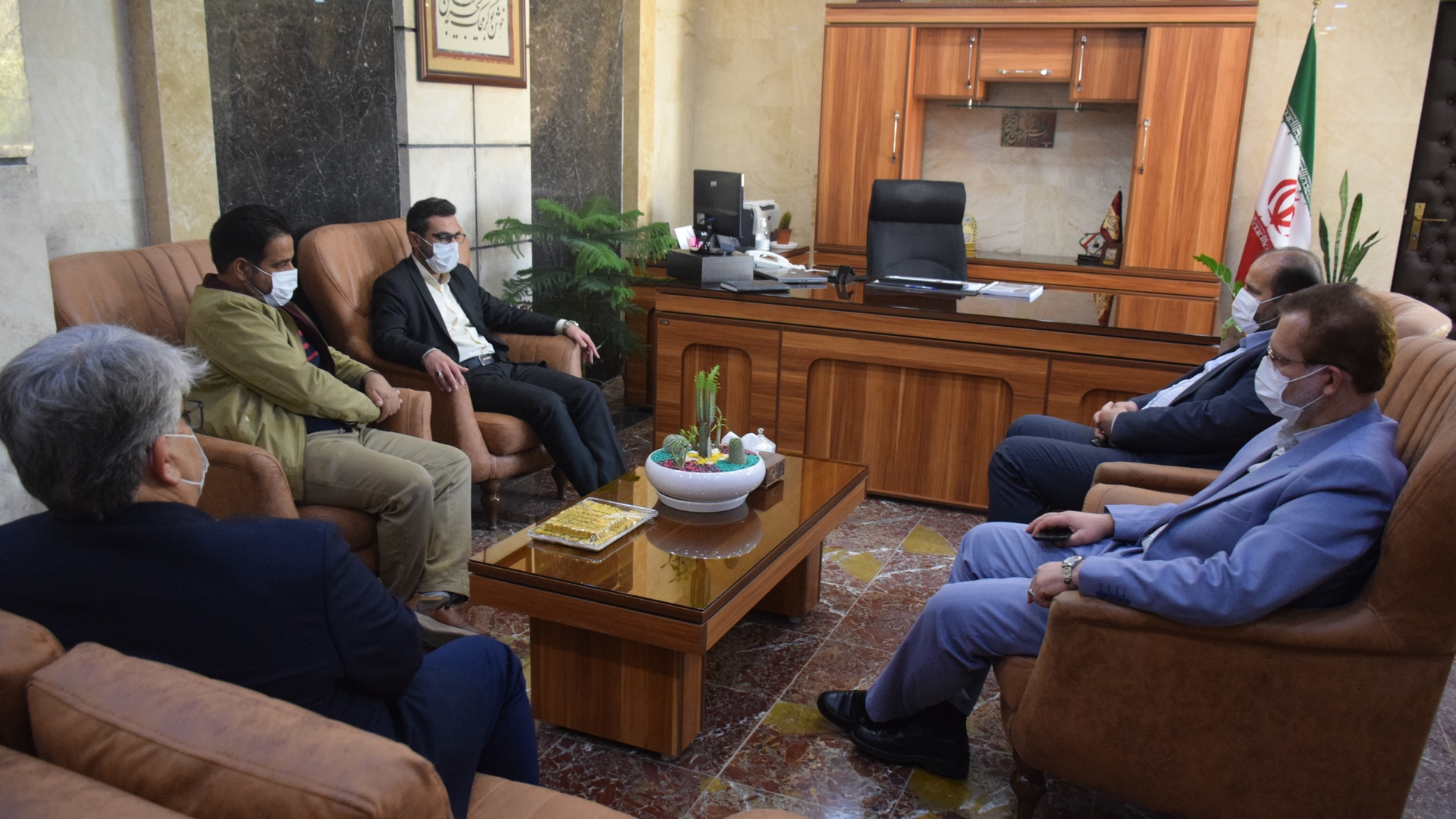 دیدار مهندس سمیعی مدیرعامل شرکت گاز استان مرکزی با محمدرضا ناظری فرماندار شهرستان محلات