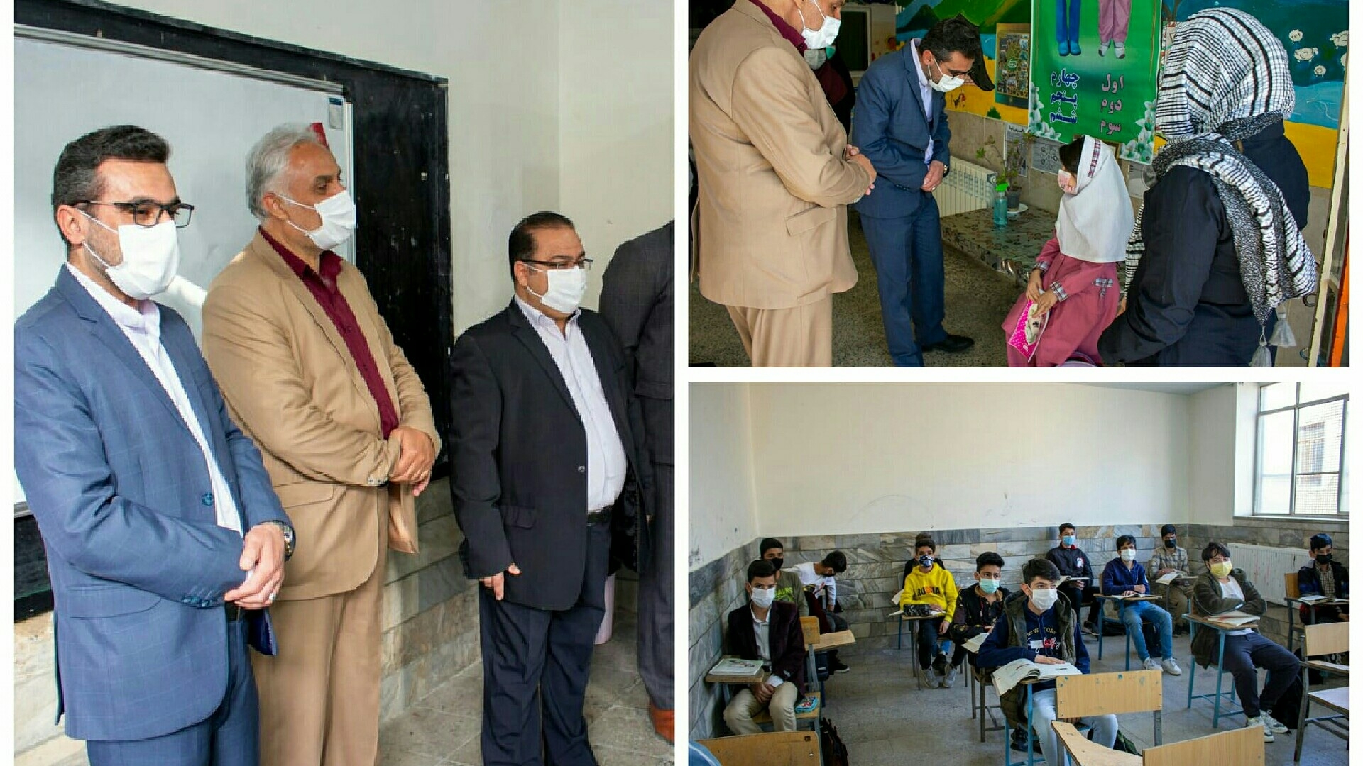 🔷 حضور فرماندار شهرستان محلات در مدارس شهرستان ، در اولین روز بازگشایی