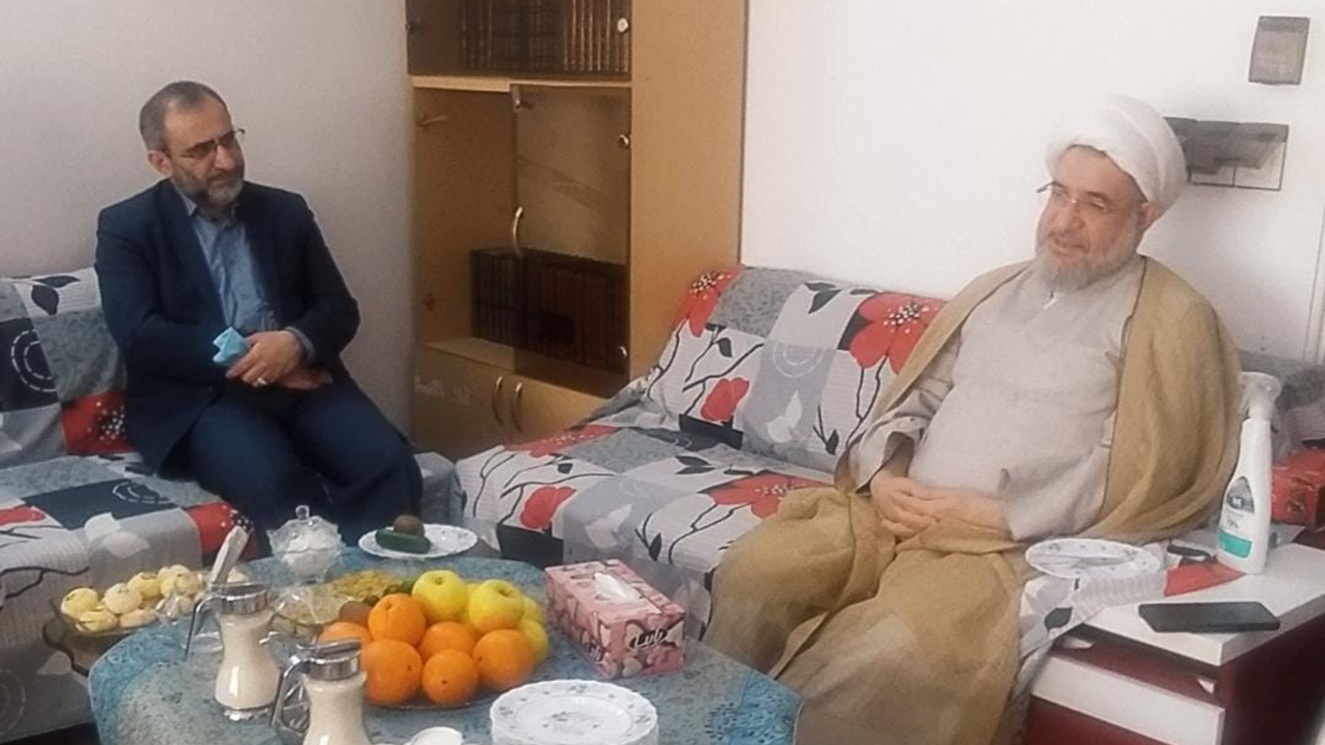 دیدار نوروزی استاندار مرکزی با آیت الله اراکی نماینده مردم استان در مجلس خبرگان رهبری