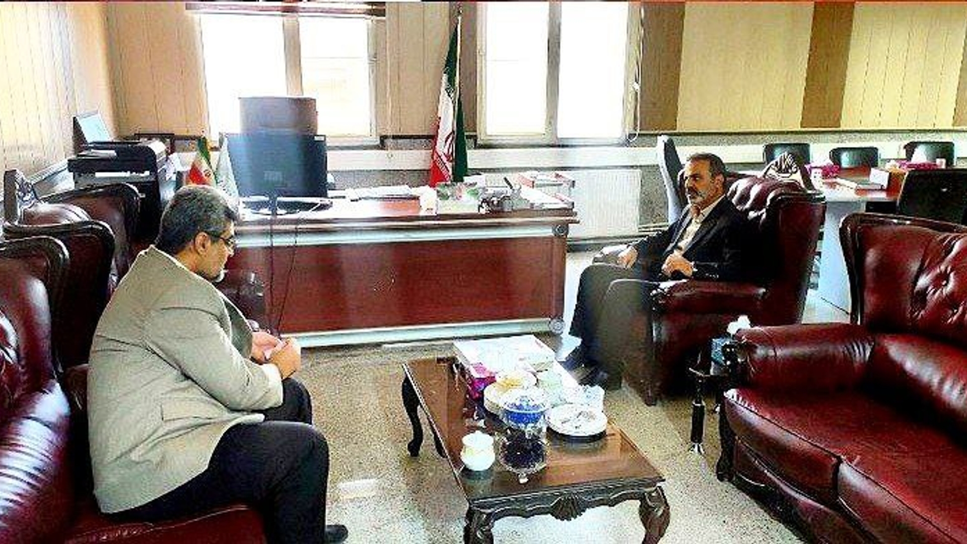 با جناب آقای نظری سرپرست شبکه بهداشت شهرستان