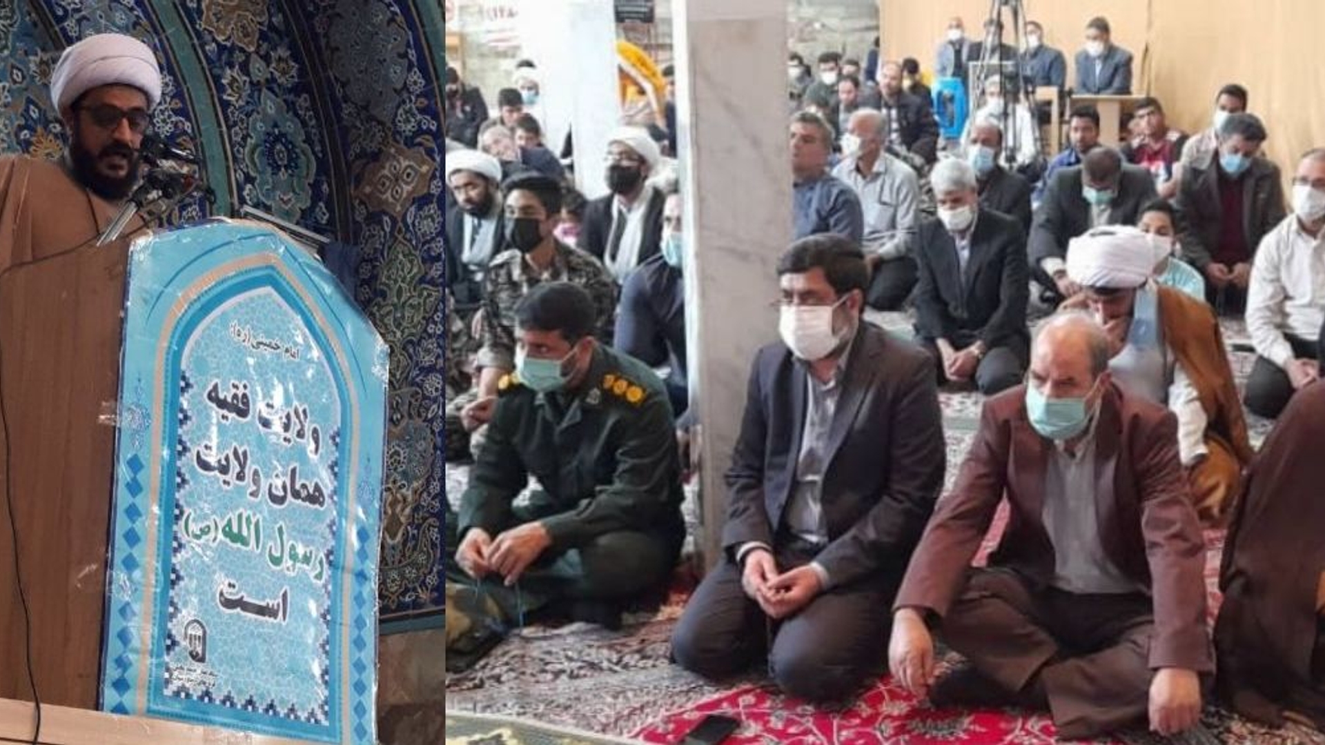 حضور فرماندار در مراسم نمازجمعه جاورسیان