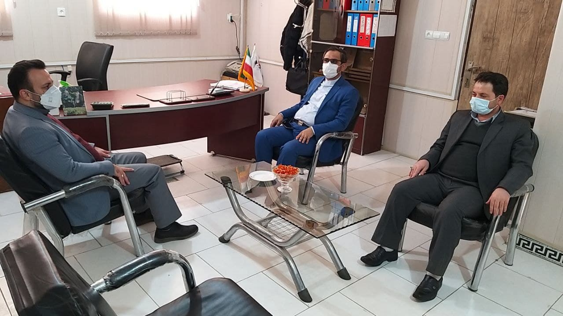 دیدار فرماندار و بخشدار مرکزی کمیجان با رییس بنیاد شهید و امور ایثارگران شهرستان