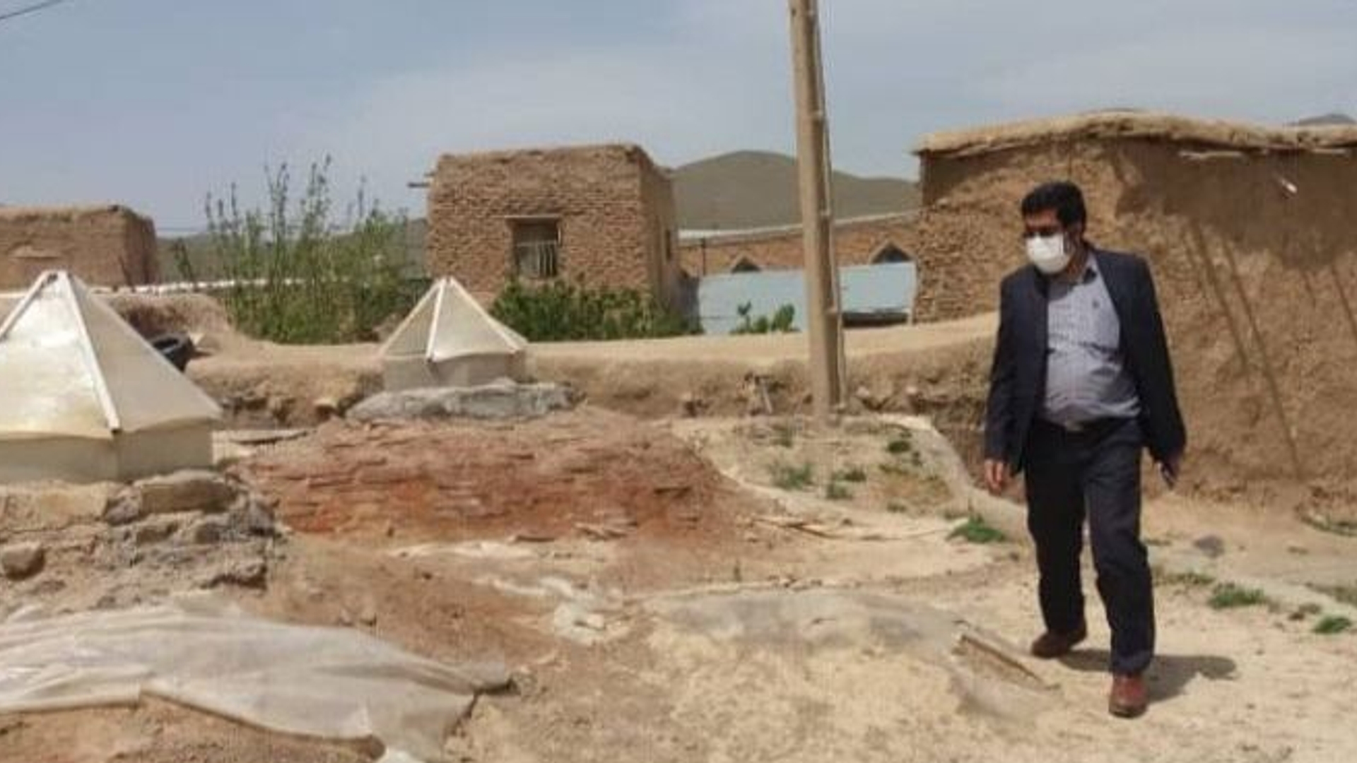 ""بازدید فرماندار از روستای گوشه سفلی""