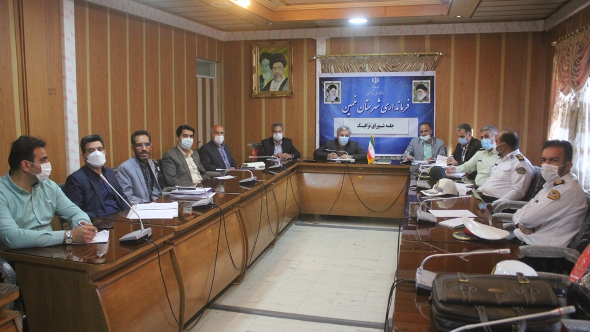 جلسه شورای ترافیک شهرستان  خمین برگزار شد