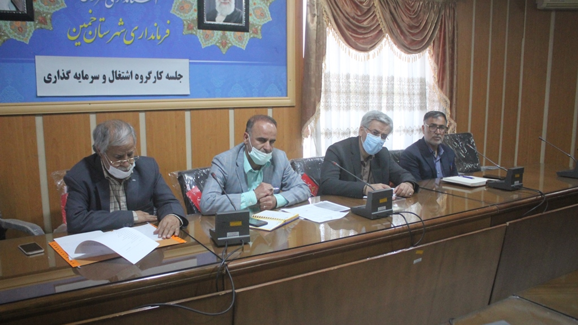 جلسه کارگروه اشتغال و سرمایه گذاری شهرستان  خمین برگزار شد
