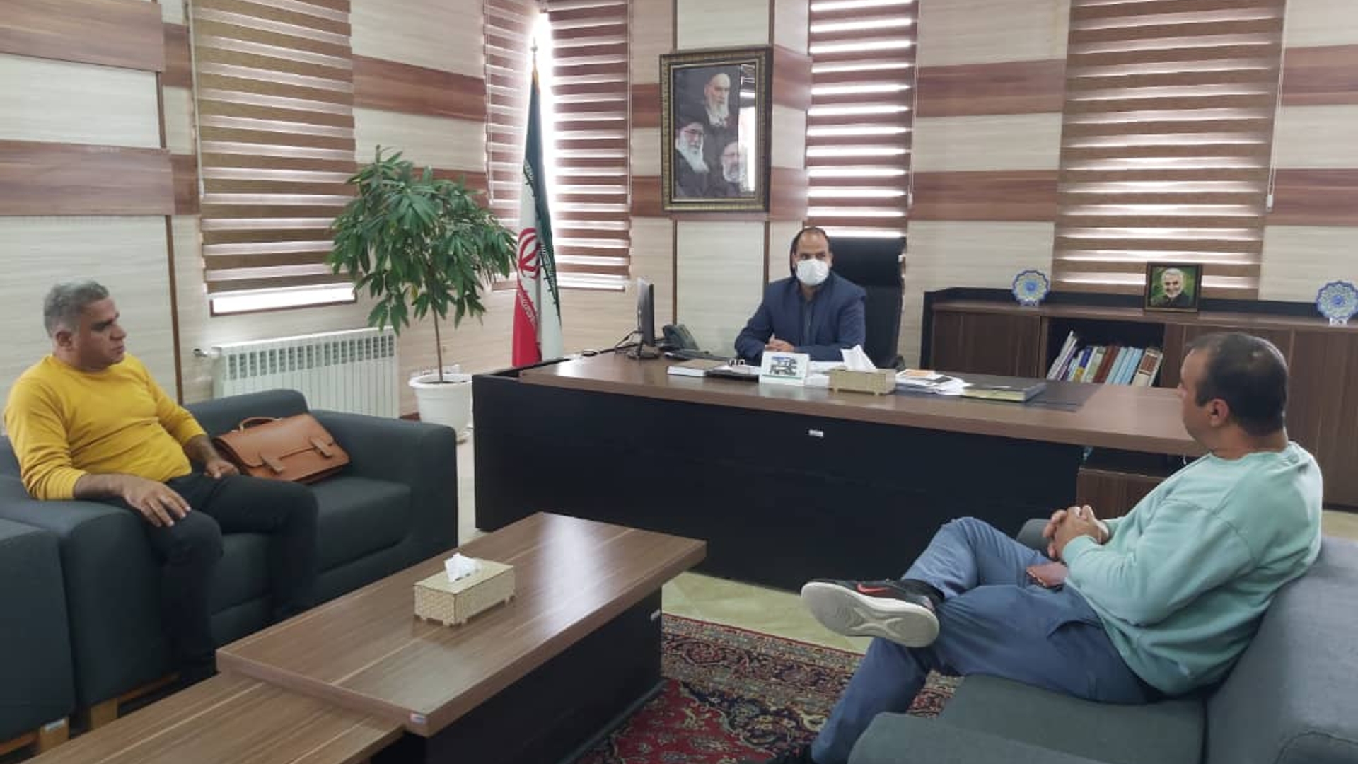 دیدار سرمایه گذار داخلی با فراهانی سرپرست فرمانداری شهرستان آشتیان