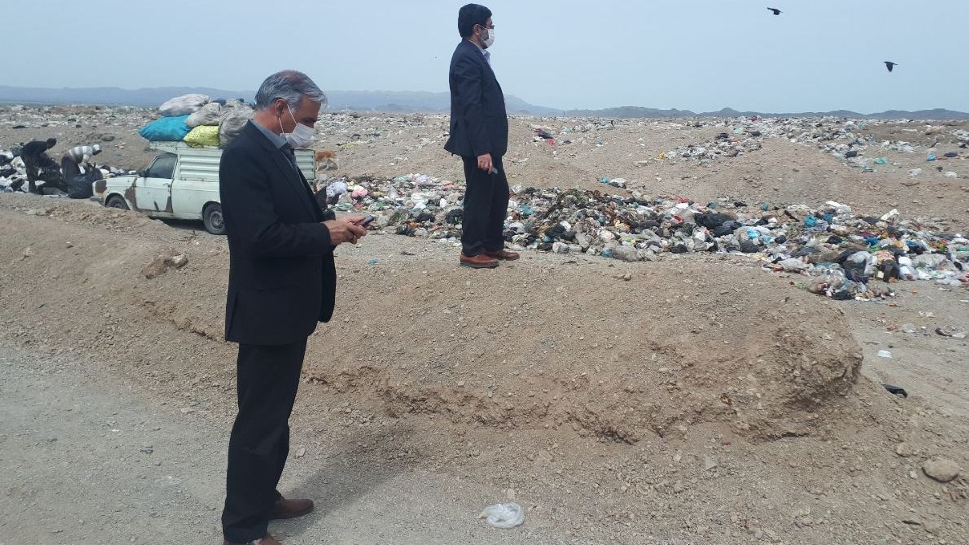 بازدید فرماندار از مجتمع پسماند شهرستان خنداب