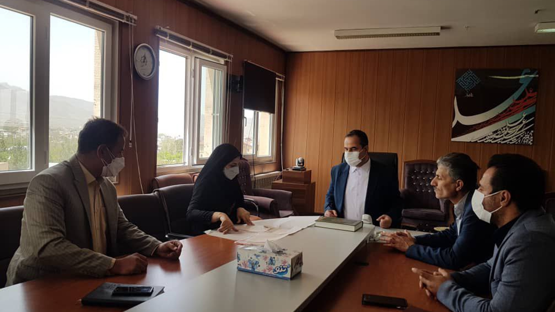 جلسه تعیین تکلیف مالکیت محوطه تاریخی تپه قلعه