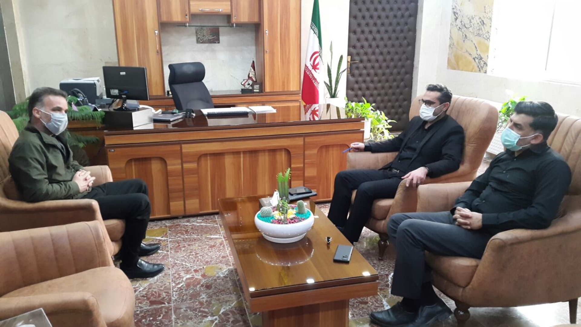 دیدار رییس اداره ورزش و جوانان شهرستان محلات با فرماندار