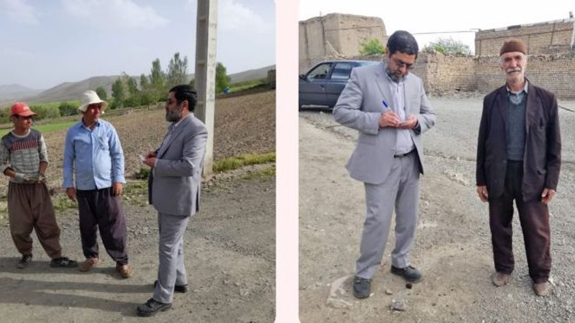 بازدید فرماندار از روستاهای کمرآب ، ثمردشت ، ابراهیم آباد و علی آباد