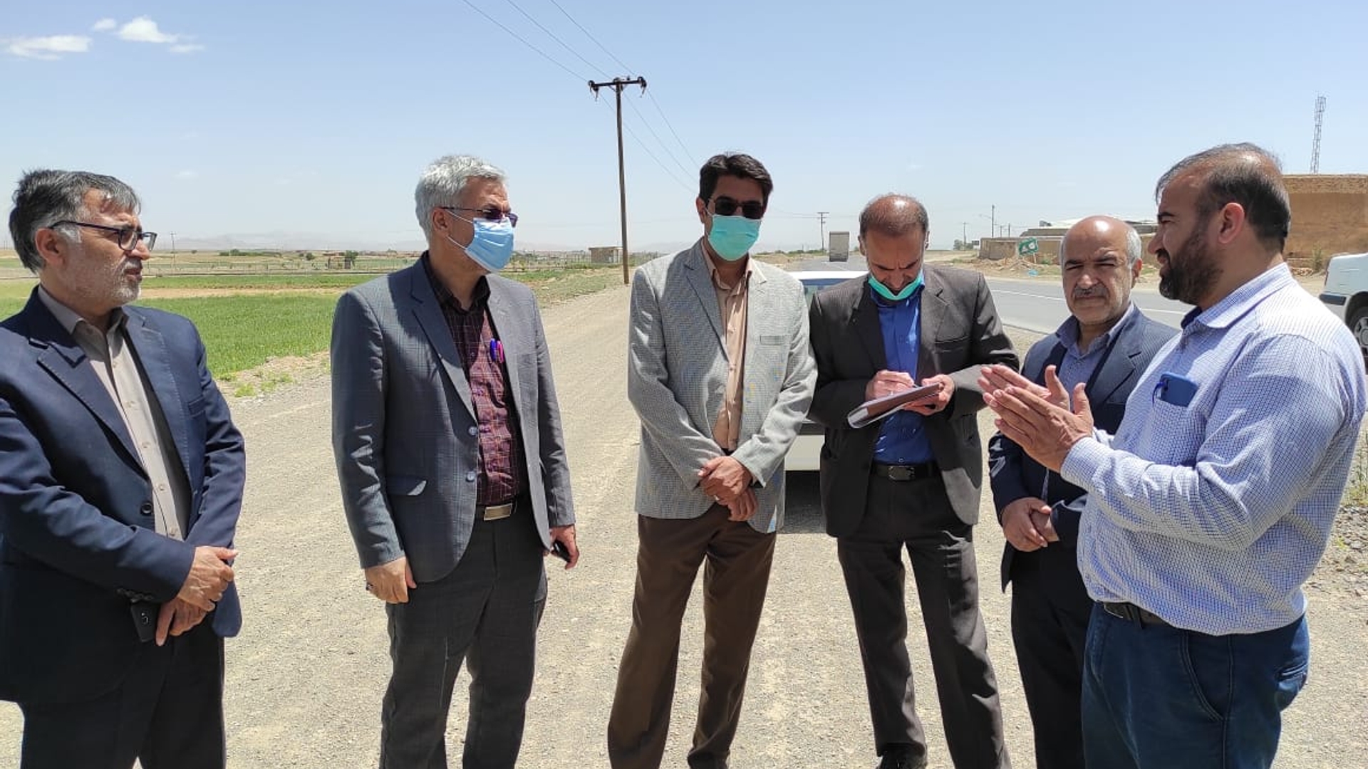سرپرست فرمانداری از محور خمین – قورچی باشی بازدید کرد