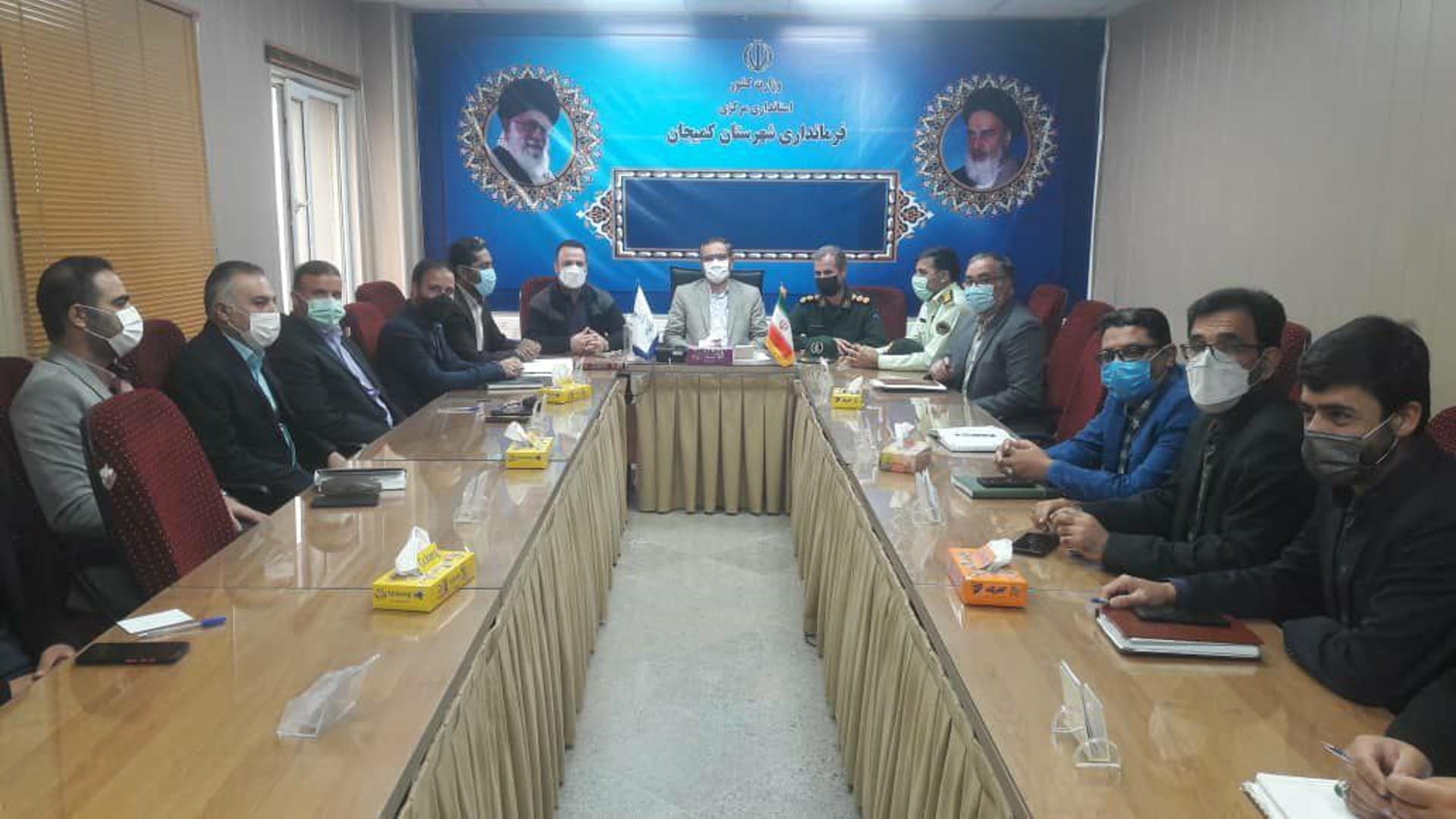 جلسه ستاد پیشگیری، هماهنگی و فرماندهی مقابله با بحران شهرستان برگزار گردید: