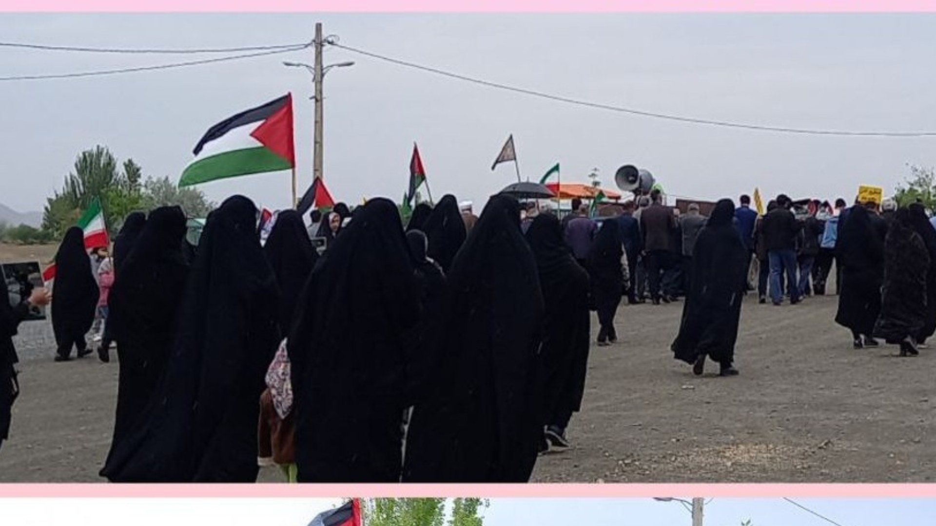 حضور بانوان دهستان اسفندان راهپیمایی روز جهانی قدس
