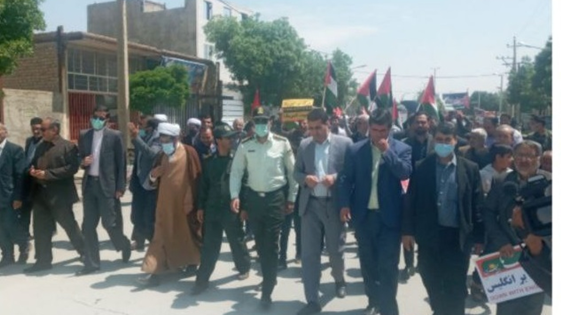 گزارش تصویری از راهپیمائی روز قدس در شهر میلاجرد رمضان ۱۴۰۱