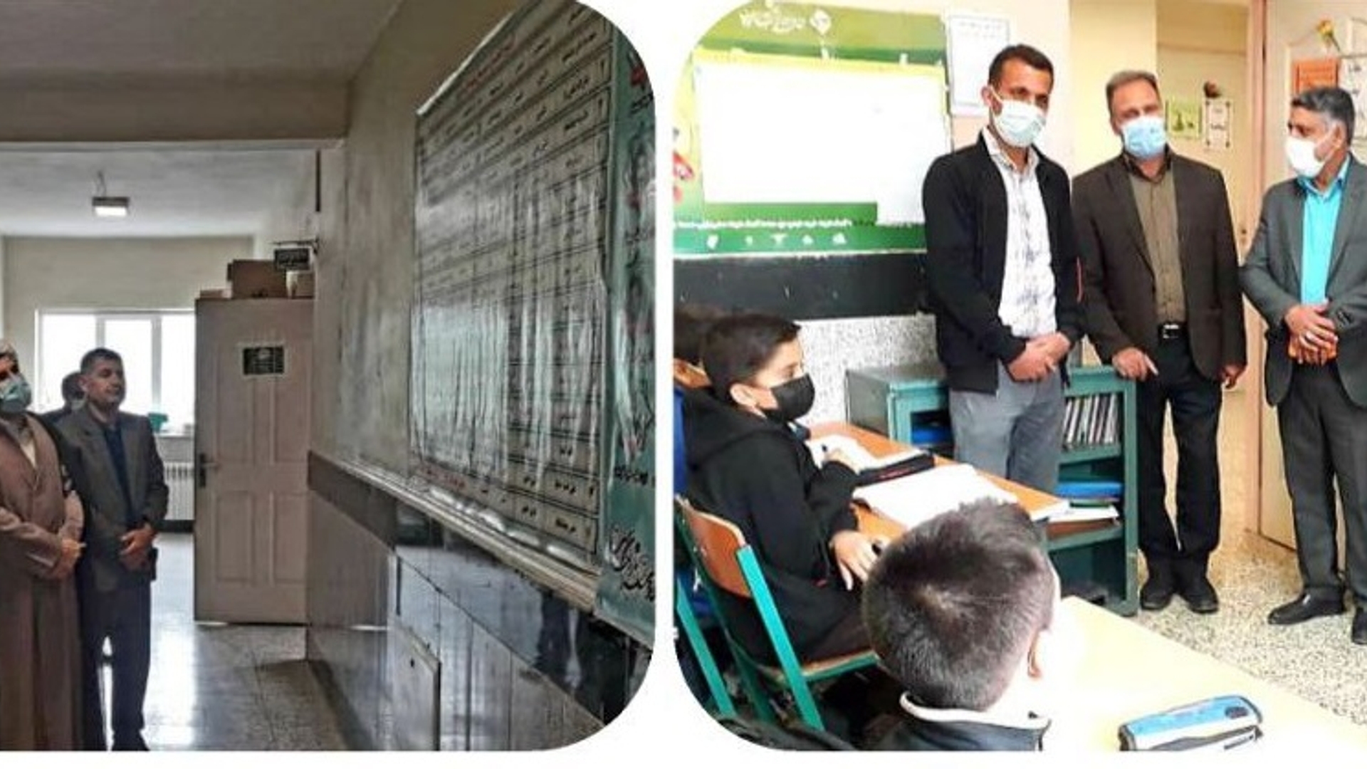 بازدید فرماندار وامام جمعه شهرستان کمیجان از برخی مدارس به مناسبت هفته بزرگداشت مقام معلم