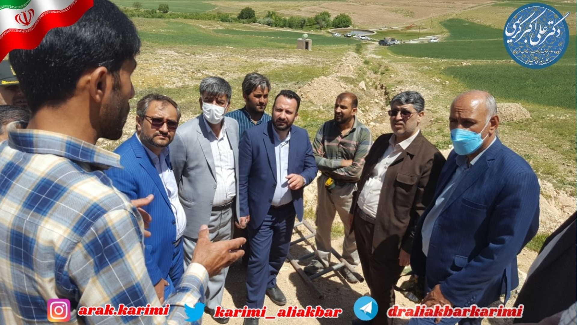 بازدید دکتر علی اکبر کریمی نماینده مردم شریف شهرستان های اراک، کمیجان و خنداب در مجلس شورای اسلامی از غار معروف به رشگان