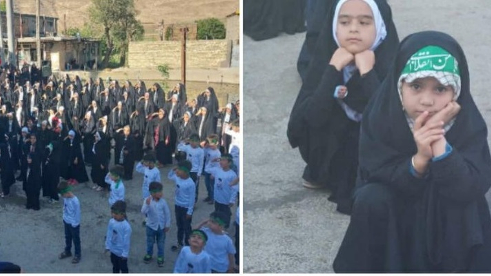 اجرای سرود "سلام فرمانده" با حضور جمع پرشور کودکان و نوجوانان دهه هشتادی و دهه نودی در روستای چهرقان