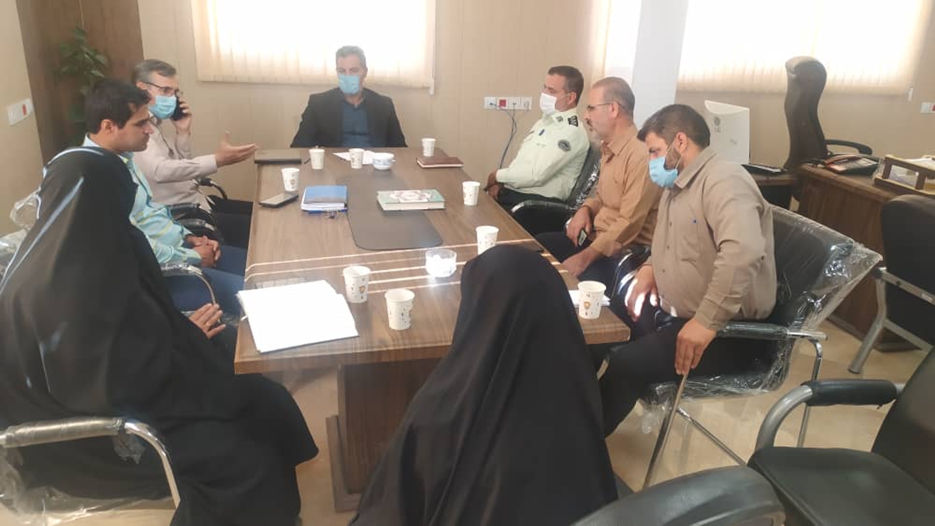 جلسه هماهنگی استقبال از خادمین و پرچم حرم امام رضا (ع)