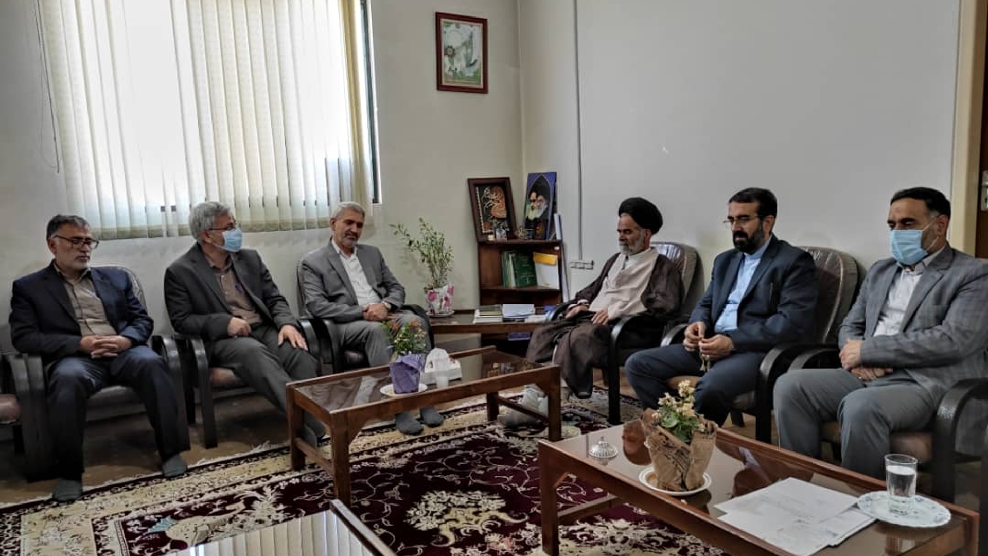 فرماندار و معاون سیاسی ، امنیتی و اجتماعی استاندار با امام جمعه خمین دیدار کردند