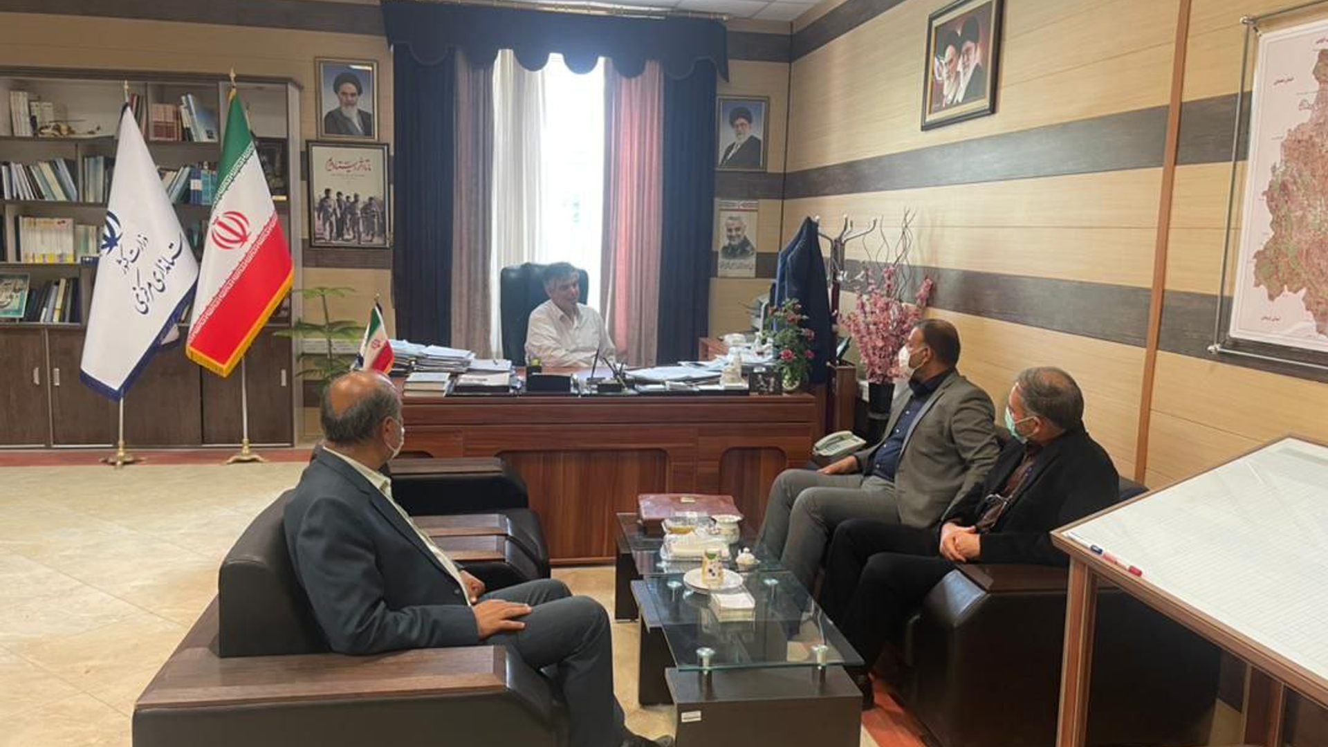 ملاقات مدیرکل  راه آهن استان با معاون هماهنگی امور عمرانی