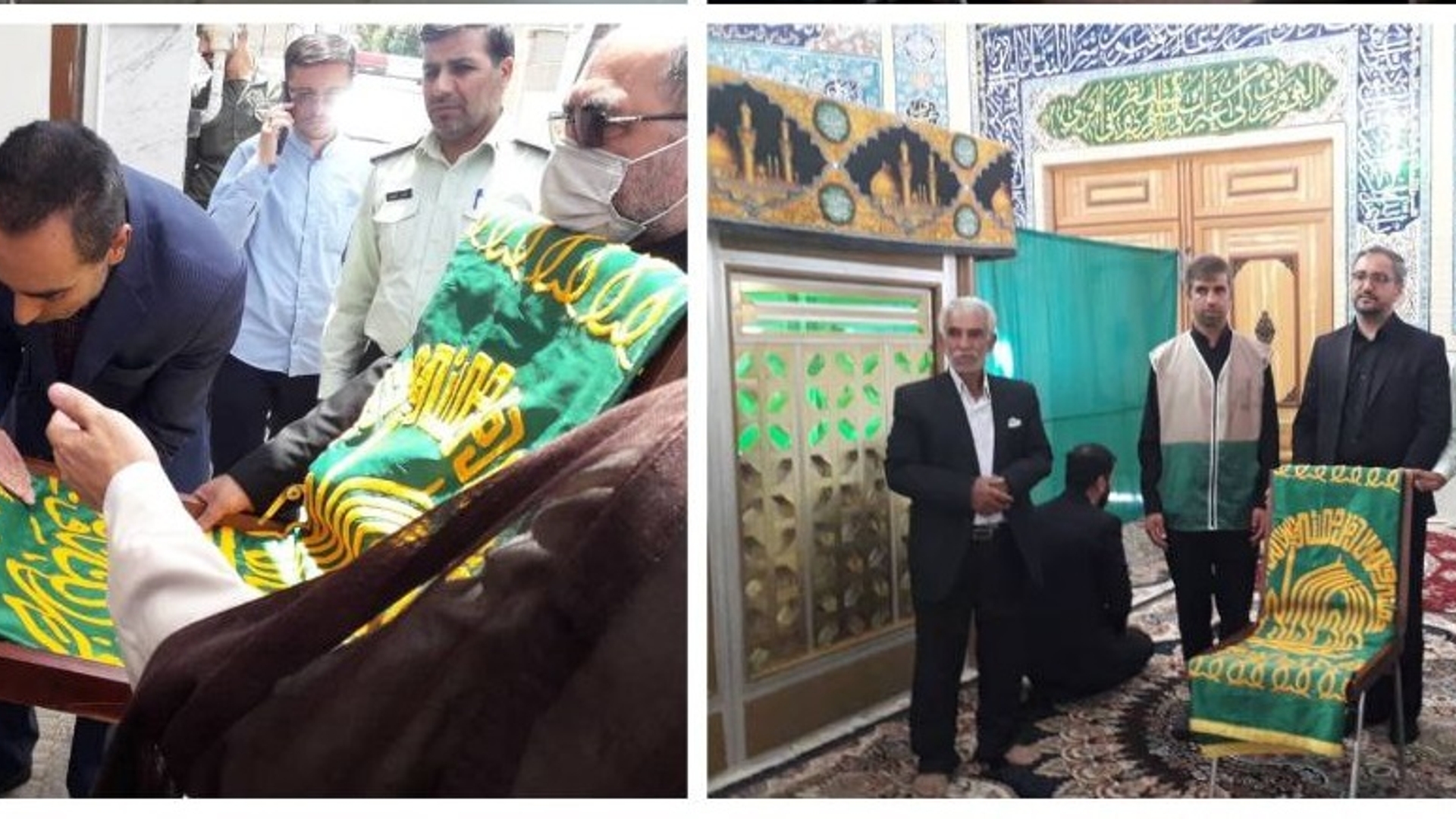 حضور خادمان حرم امام رضا( علیه السلام )به مناسبت دهه کرامت در شهرستان کمیجان در هیئت کاروان خورشید