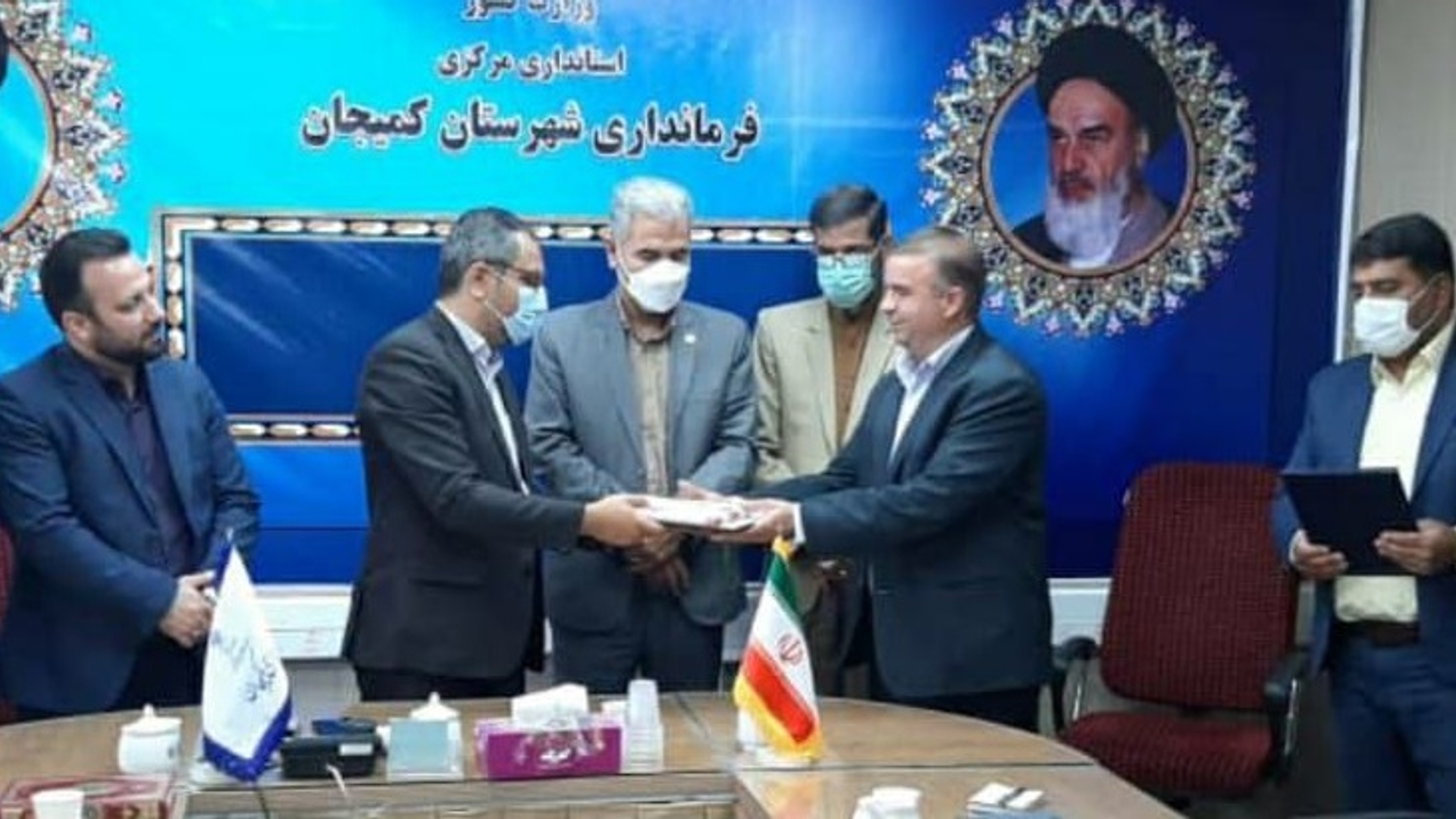 تکریم و معارفه رئیس اداره راهداری و حمل و نقل جاده ای کمیجان