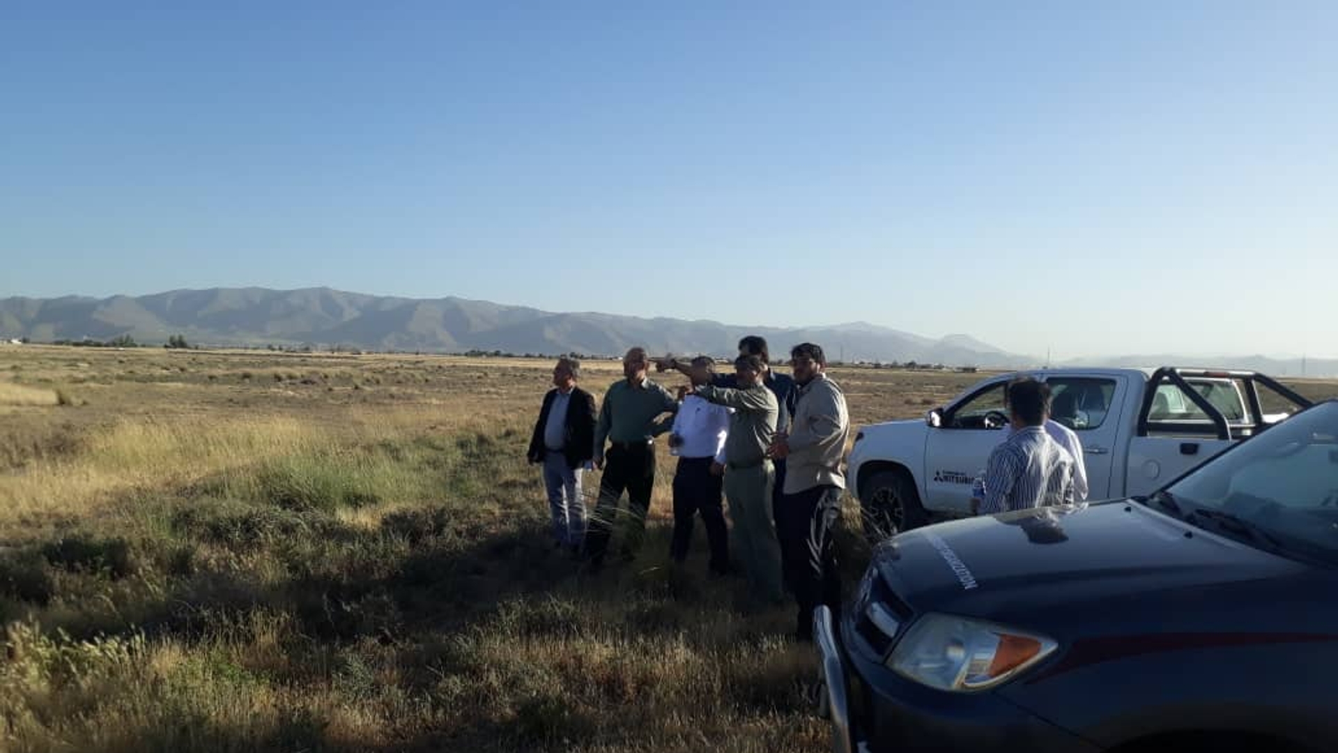 جلسه میدانی بررسی چالش های پساب فاضلاب اراک در تالاب میقان