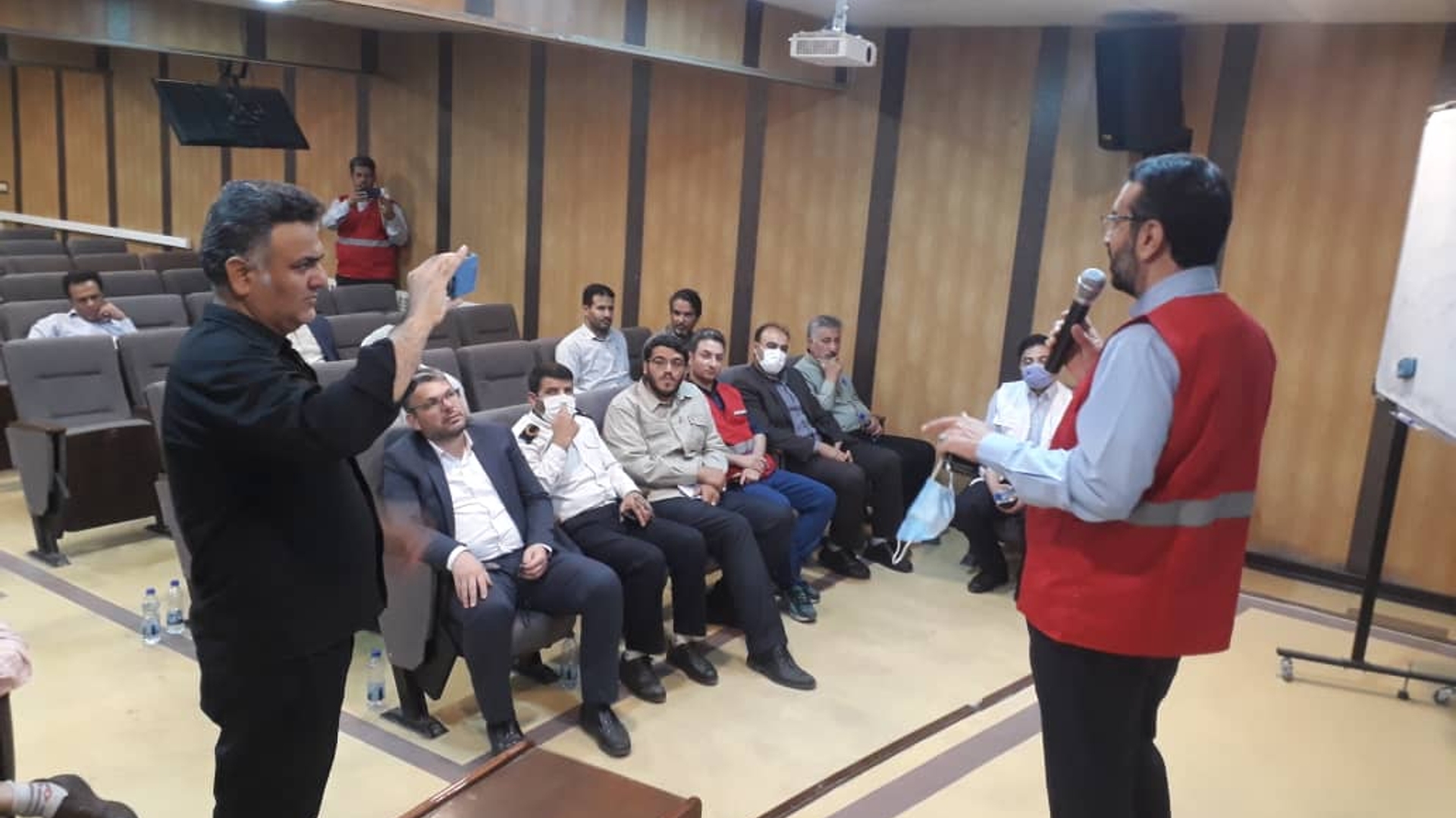 برگزاری مانور لحظه صفر با سناریوی برخورد اتوبوس با تانکر گاز در جاده اراک به قم