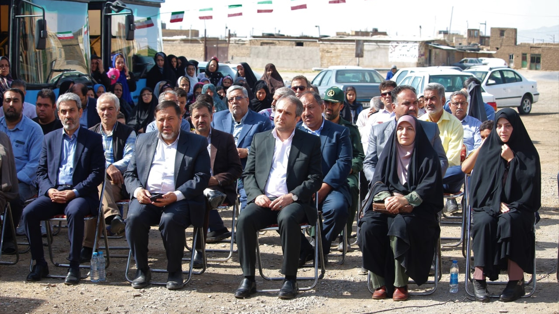 مراسم رونمایی از 6 دستگاه اتوبوس حمل و نقل شهری