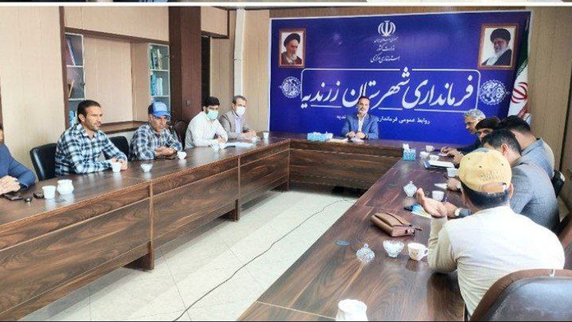 جلسه پیگیری حفر چاه شرب شهر مامونیه و مشکلات شهر خشکرود