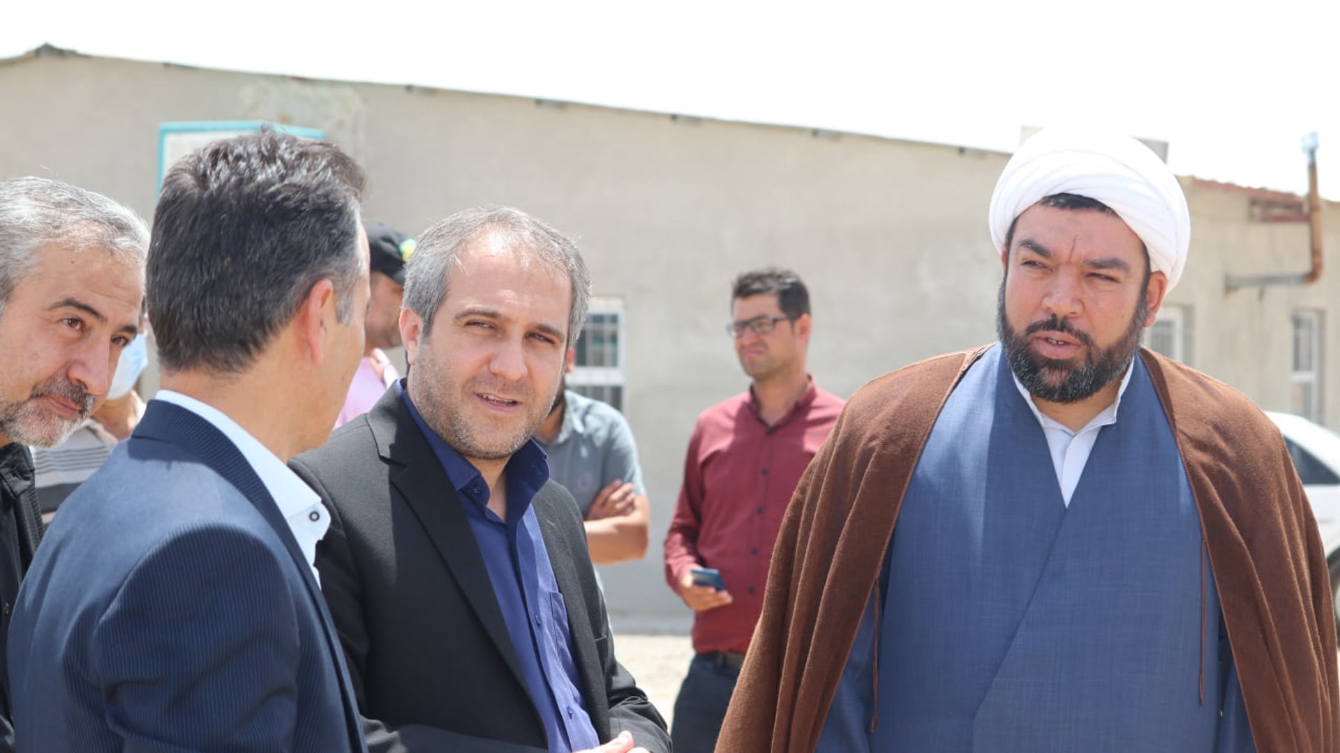 بازدید مهدی الیاسی معاون استاندار و فرماندار ویژه شهرستان ساوه  از روند احداث پروژه فعال بیمارستان ۲۵۰ تخت خوابی ساوه.